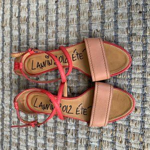 Lanvin 2012 Été Two Tone Flat Sandals